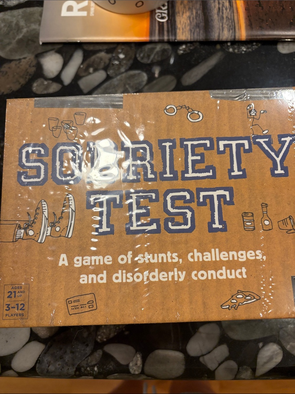 Society Test Party Game - Brown & Blue Box
